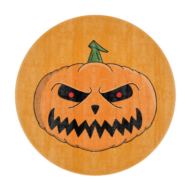 Planche À Découper Menacer Jack O'Lantern Halloween (Devant)