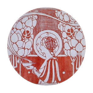 Planche À Découper MENU RESTAURANT MONOGRAM Rouge Blanc Dîner, Brunch