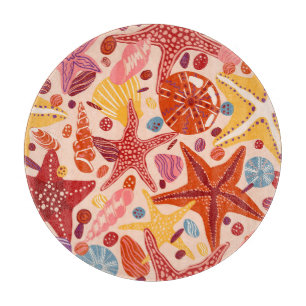 Planche À Découper Mer d'été scandinave : Starfish Motif