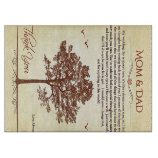 Planche À Découper Merci Cadeau Maman et Papa, Cadeau Mère/Fête des p