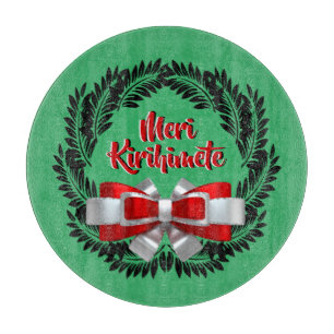 Planche À Découper Meri Kirihimete Maori pour Joyeux Noël
