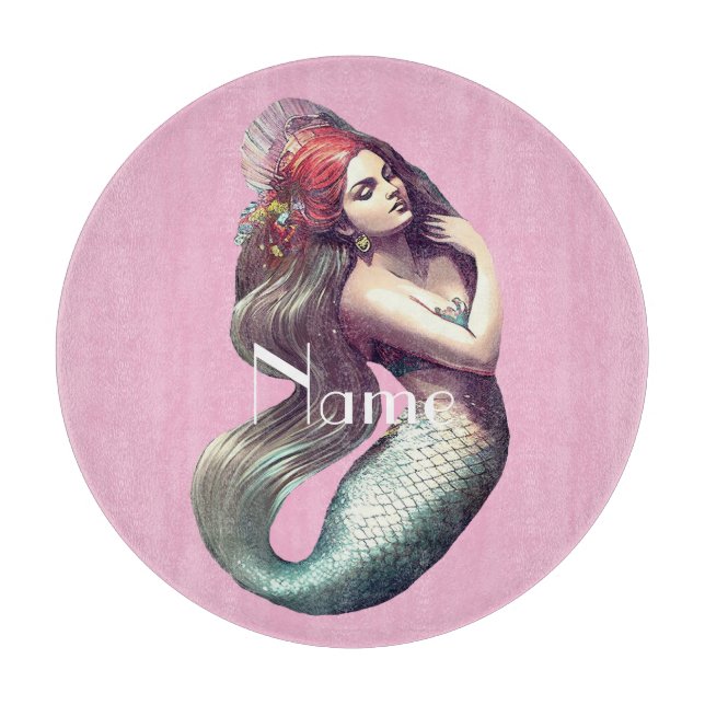 Planche À Découper Mermaid Beauté de Redhead Thunder_Cove (Devant)