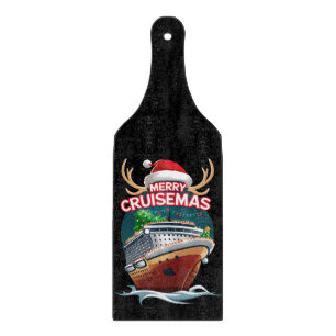 Planche À Découper Merry Cruisemas Cruise Ship Famille Noël Drôle