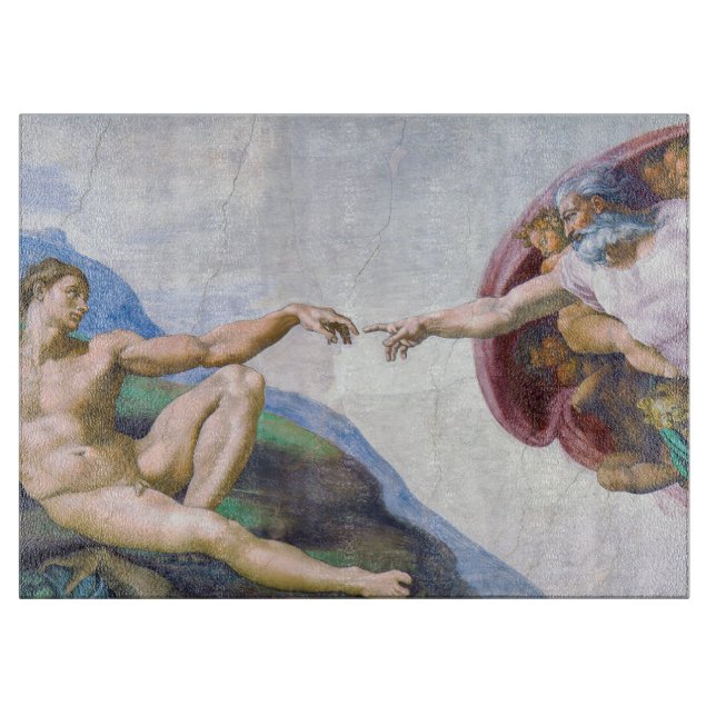 Planche À Découper Michelangelo - Création d'Adam Isolé (Devant)