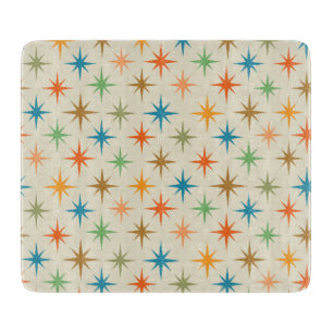 Planche À Découper Mid Century Modern Coloré Atomic Starburst