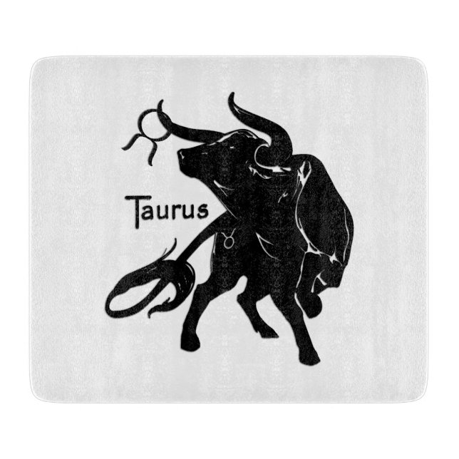 Planche À Découper Mighty Taurus le Taureau Zodiaque (Devant)