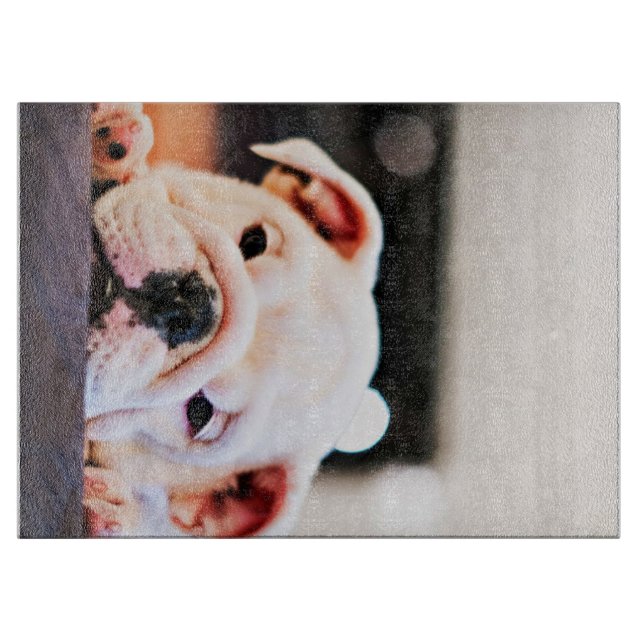 Planche À Découper Mignonne A Chiot Anglais Bulldog Lover Cadeau (Devant)