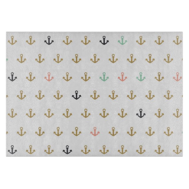 Planche À Découper Mini motif d'Ancre (Devant)