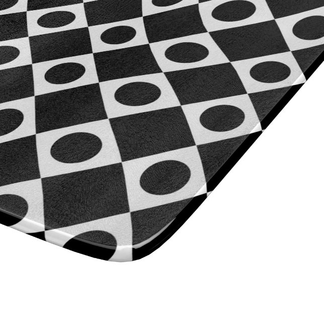 Planche À Découper Mod Retro 60's Noir (Coin)