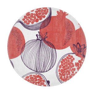 Planche À Découper Mode grenade : Motif Vintage sans couture