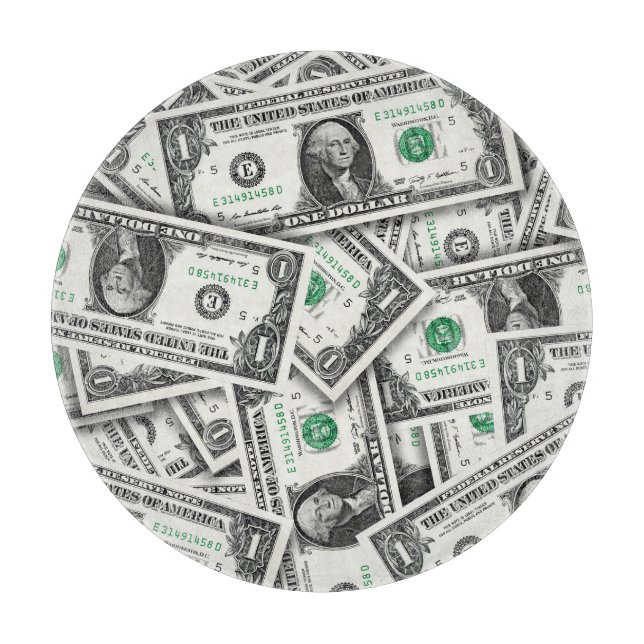 Planche À Découper Modèle de billet d'un dollar (Devant)