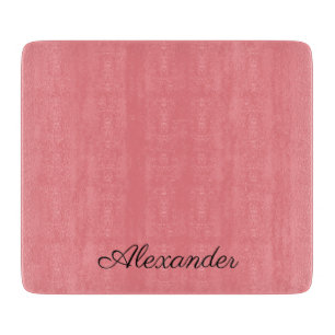 Planche À Découper Modèle de corail moderne, Script noir