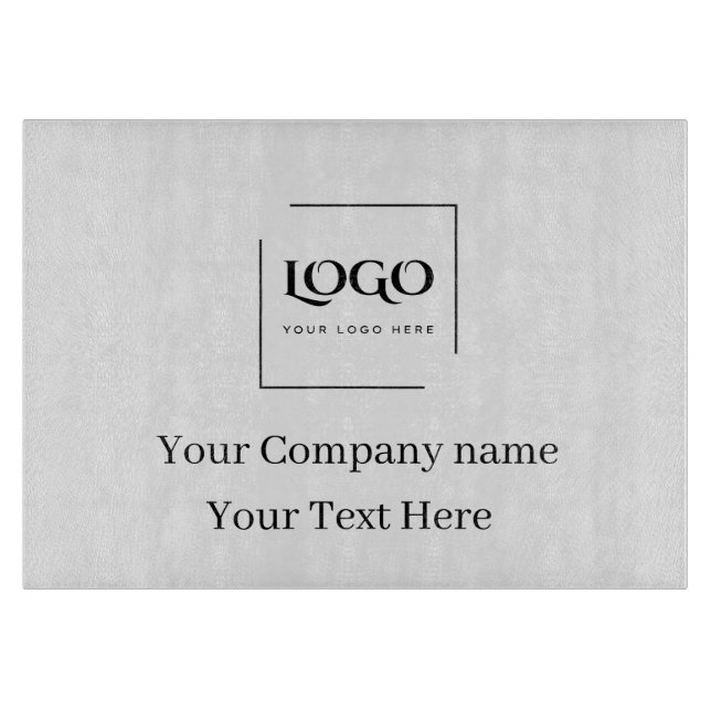 Planche À Découper Modèle de logo personnalisé élégant (Devant)