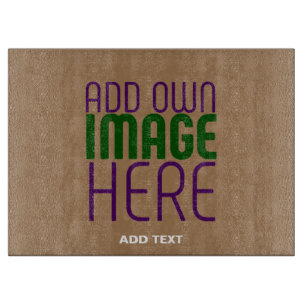 PLANCHE À DÉCOUPER MODÈLE DE TEXTE D'IMAGE BROWN SIMPLE MODERNE