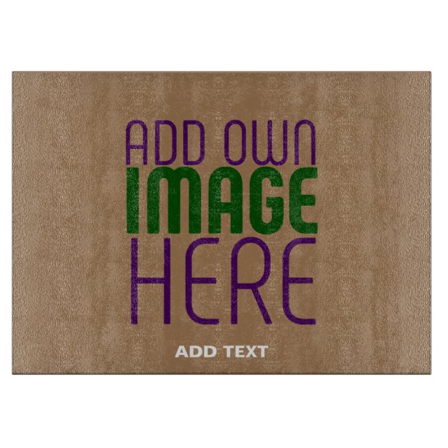 PLANCHE À DÉCOUPER MODÈLE DE TEXTE D'IMAGE BROWN SIMPLE MODERNE (Devant)