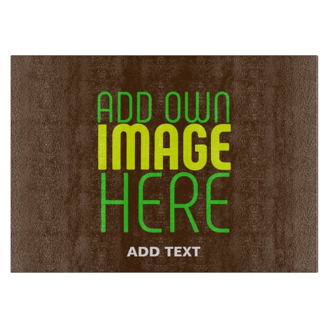 PLANCHE À DÉCOUPER MODÈLE DE TEXTE D'IMAGE BROWN SIMPLE MODERNE (Devant)