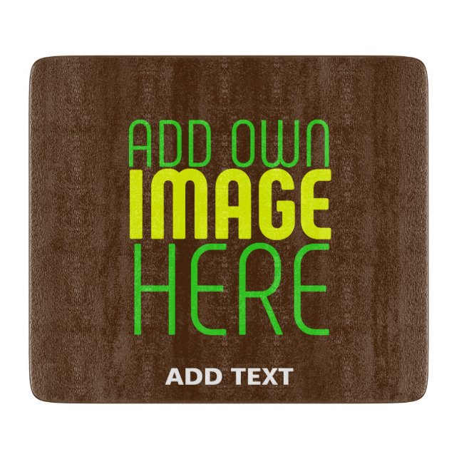 PLANCHE À DÉCOUPER MODÈLE DE TEXTE D'IMAGE BROWN SIMPLE MODERNE (Devant)