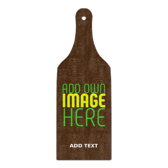 PLANCHE À DÉCOUPER MODÈLE DE TEXTE D'IMAGE BROWN SIMPLE MODERNE (Devant)