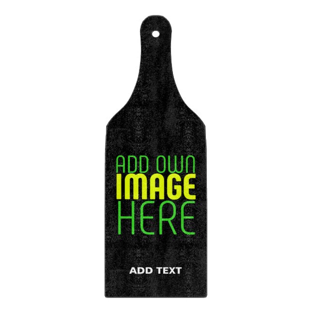PLANCHE À DÉCOUPER MODÈLE DE TEXTE D'IMAGE NOIRE SIMPLE ET MODERNE (Devant)