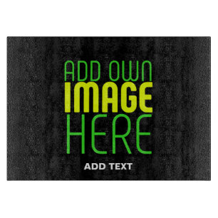 PLANCHE À DÉCOUPER MODÈLE DE TEXTE D'IMAGE NOIRE SIMPLE ET MODERNE