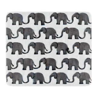 Planche À Découper Modèle d'éléphant gris