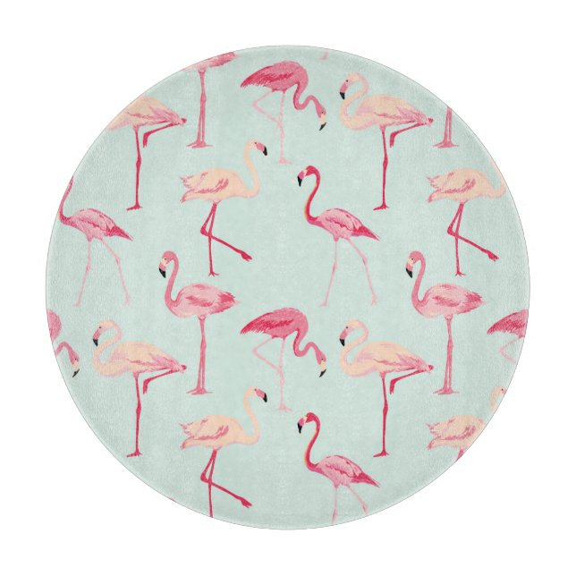 Planche À Découper Modèle Flamingo rétro (Devant)