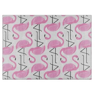 Planche À Découper Modèle Flamingo rose moderne simple