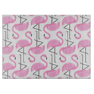 Planche À Découper Modèle Flamingo rose moderne simple