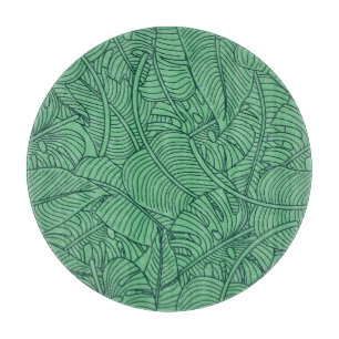 Planche À Découper Modèle floral Feuille tropical