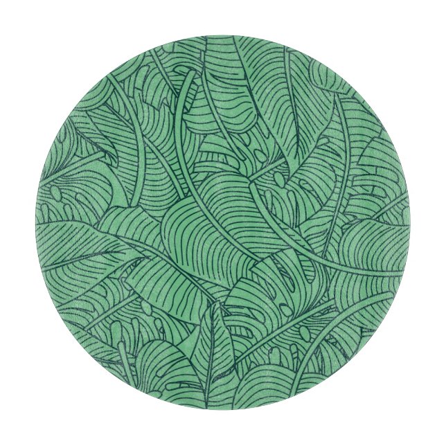 Planche À Découper Modèle floral Feuille tropical (Devant)