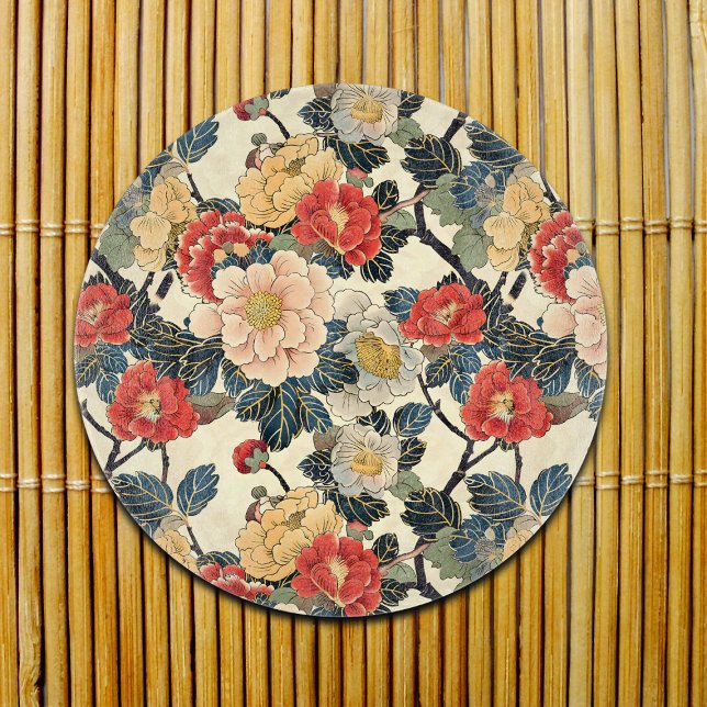 Planche À Découper Modèle floral japonais Ukiyo-E Art (Créateur téléchargé)