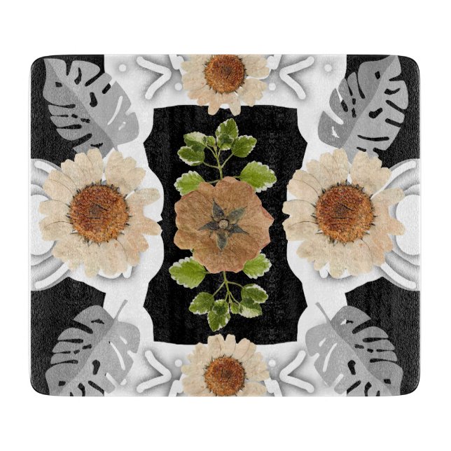Planche À Découper Modern abstract floral art (Devant)