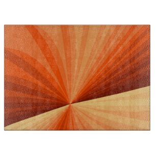 Planche À Découper Moderne Abstrait Orange Rouge Vanille Graphique Fr
