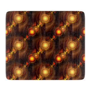 Planche À Découper Moderne Bohème Élégant Motif Artistique Abstrait D