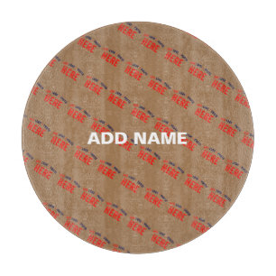 PLANCHE À DÉCOUPER MODERNE ET MODERNE PERSONNALISABLE BROWN VÉRIFIÉ