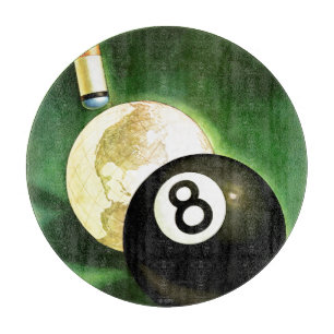 Planche À Découper Monde en boule de cue