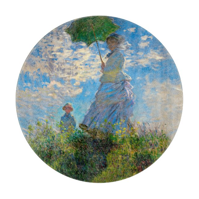 Planche À Découper Monet Femme Parasol Impressionnisme (Devant)