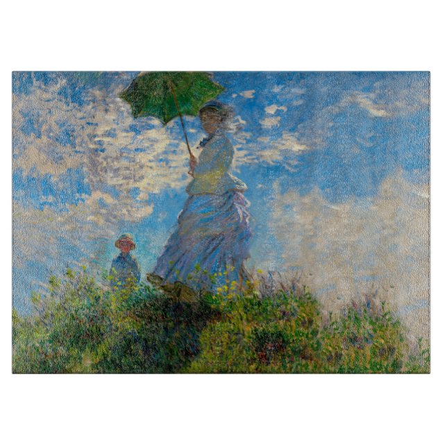 Planche À Découper Monet Femme Parasol Impressionnisme (Devant)