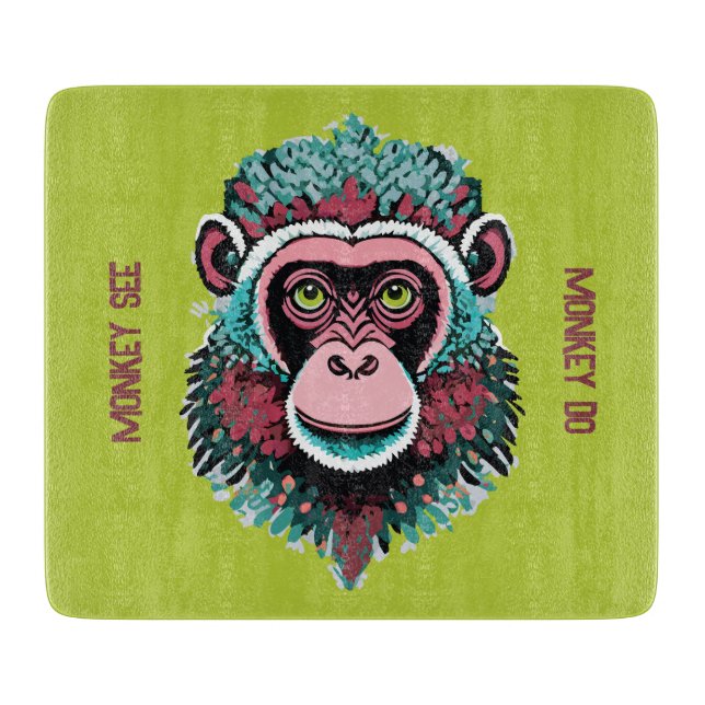 Planche À Découper Monkey See, Monkey Do (Devant)