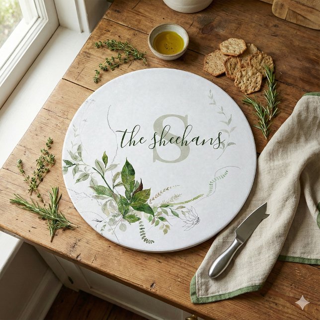 Planche à découper monogramme (This beautiful personalized cutting board would make a wonderful gift for someone special! )