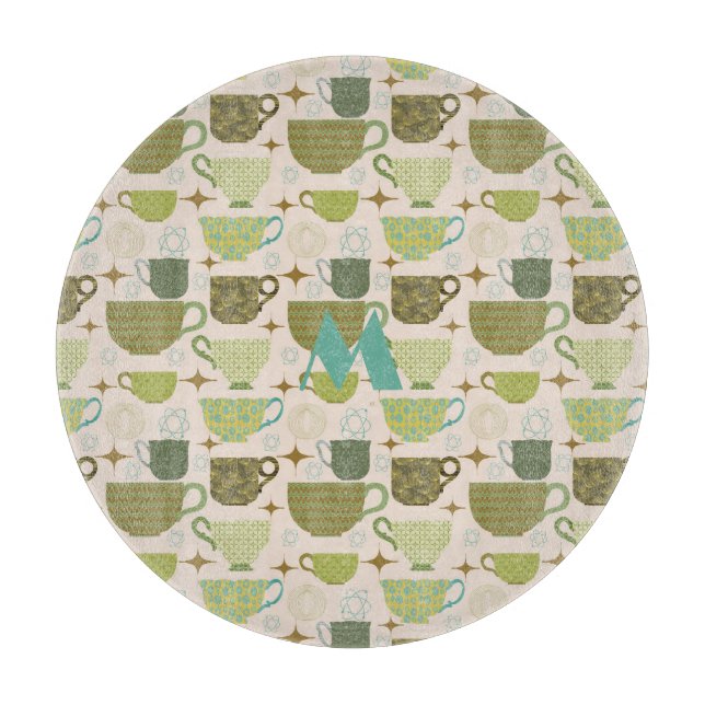 Planche À Découper Monogramme d'enseignement moderne du milieu du siè (Devant)