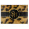Monogramme élégant d'empreinte de léopard -