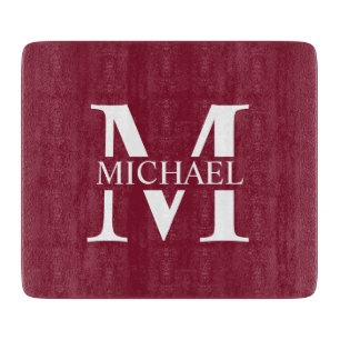 Planche À Découper Monogramme et nom personnalisés