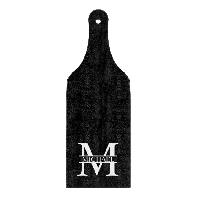 Planche À Découper Monogramme et nom personnalisés (Devant)