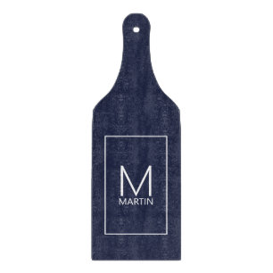 Planche À Découper Monogramme et nom personnalisés modernes