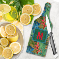 Monogramme Exotique Tropical Floral