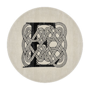 Planche À Découper Monogramme lettre E Impression de nœud celtique vi
