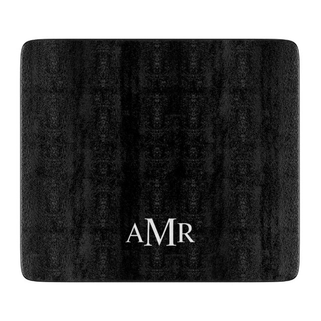 Planche À Découper Monogramme Personnalisé Classique (Devant)