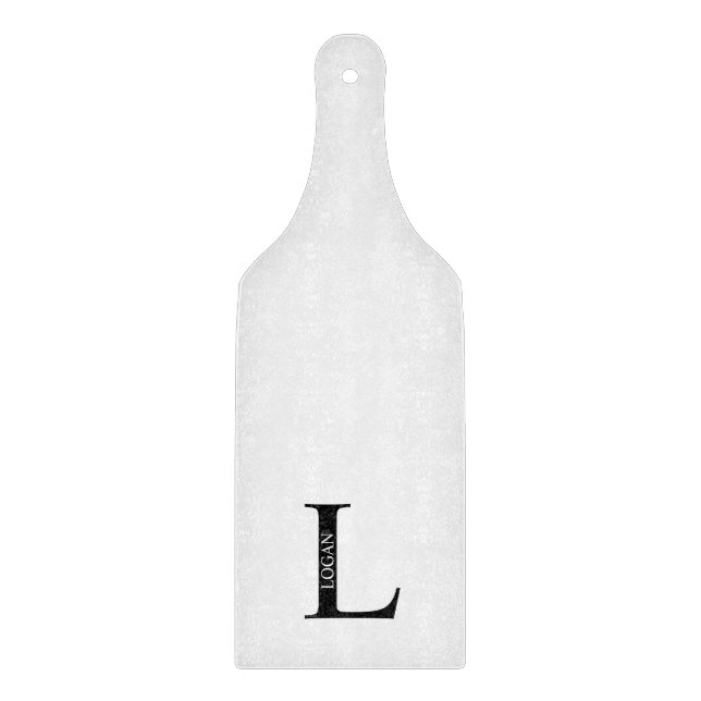 Planche À Découper Monogramme personnalisé et tableau de découpe de n (Devant)