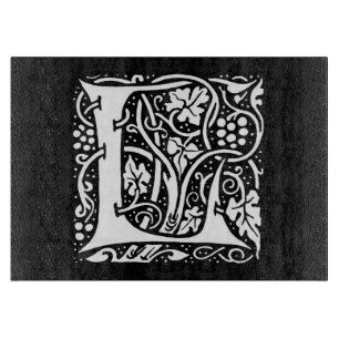 Planche À Découper Monogramme vintage L Art Nouveau